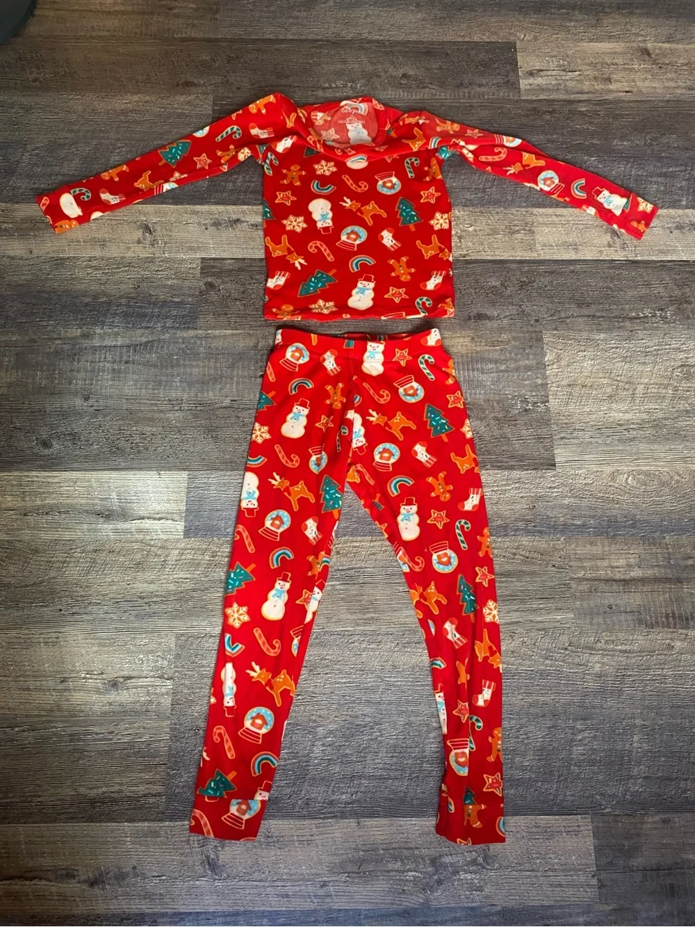 Holiday velour pajama set